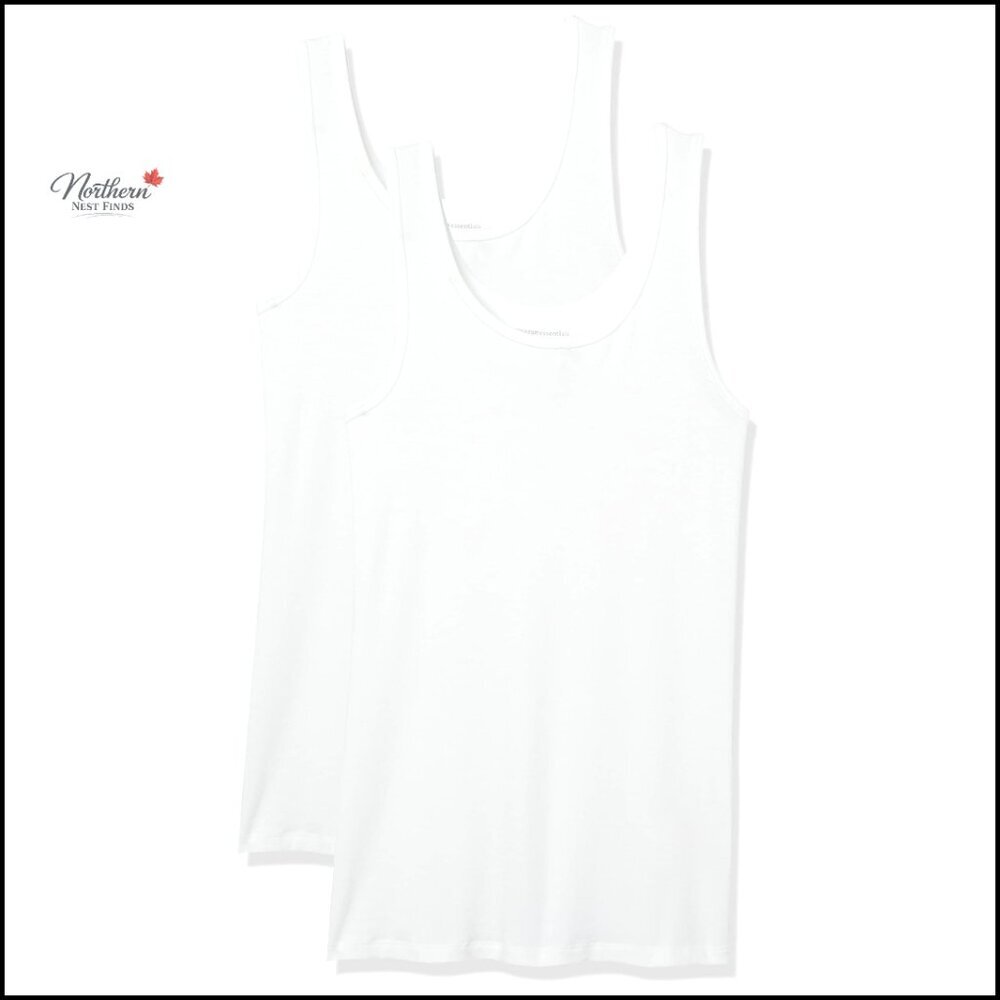 XXL Slim Fit Tank Top 2-Pack, Cotton Modal Rib, Everyday Wear